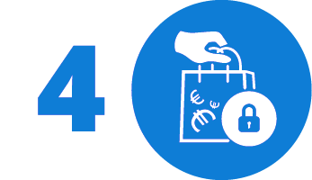 Etape 4 : J'achète sécurisé en ligne ou en magasin